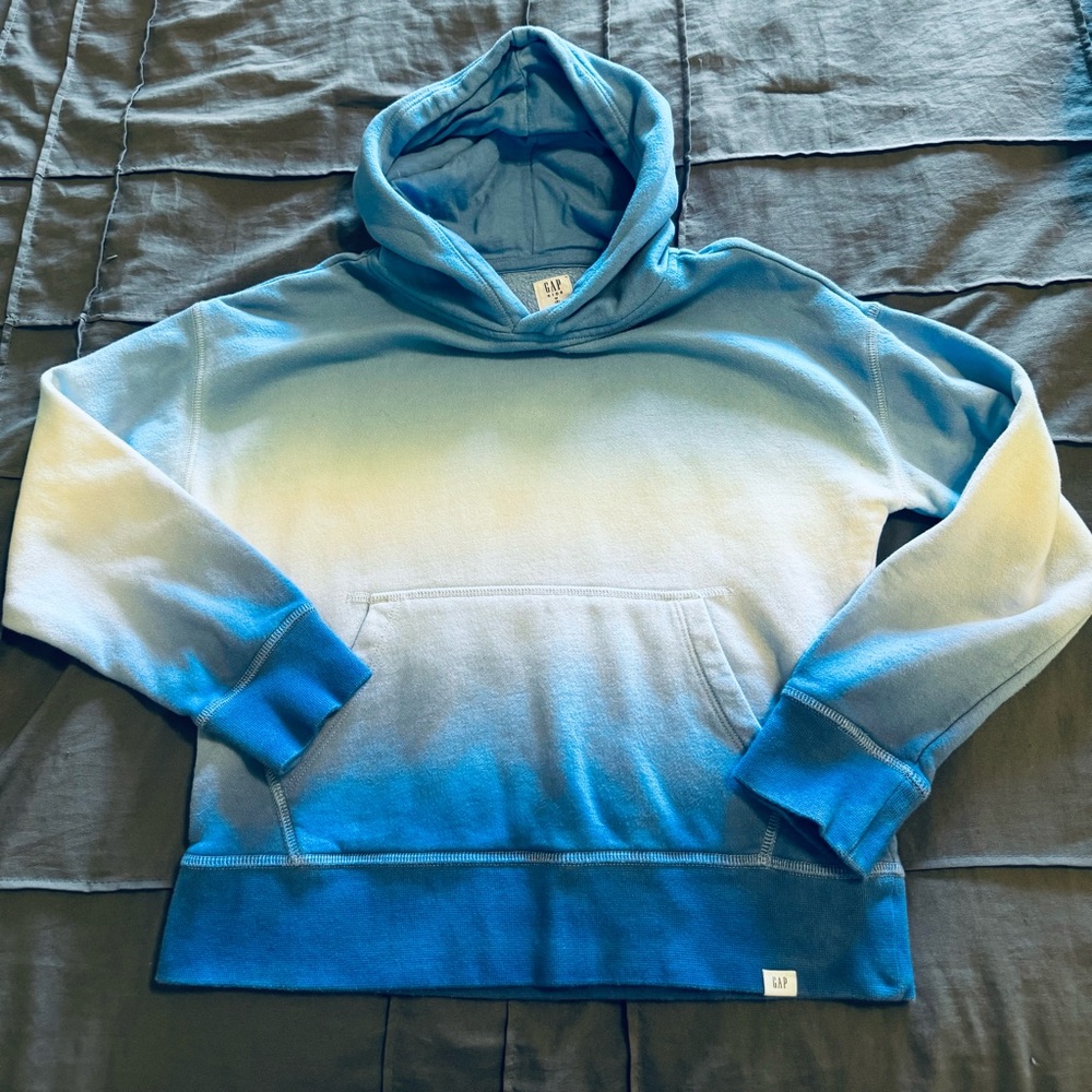 GAP Blue and White Gradient Sweater